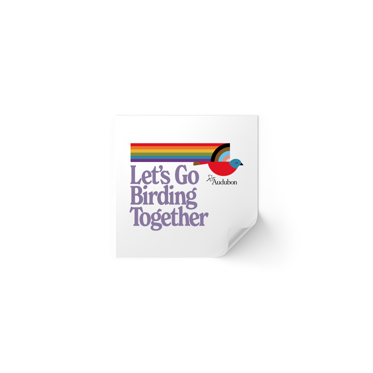 Let's Go Birding Together Stickers