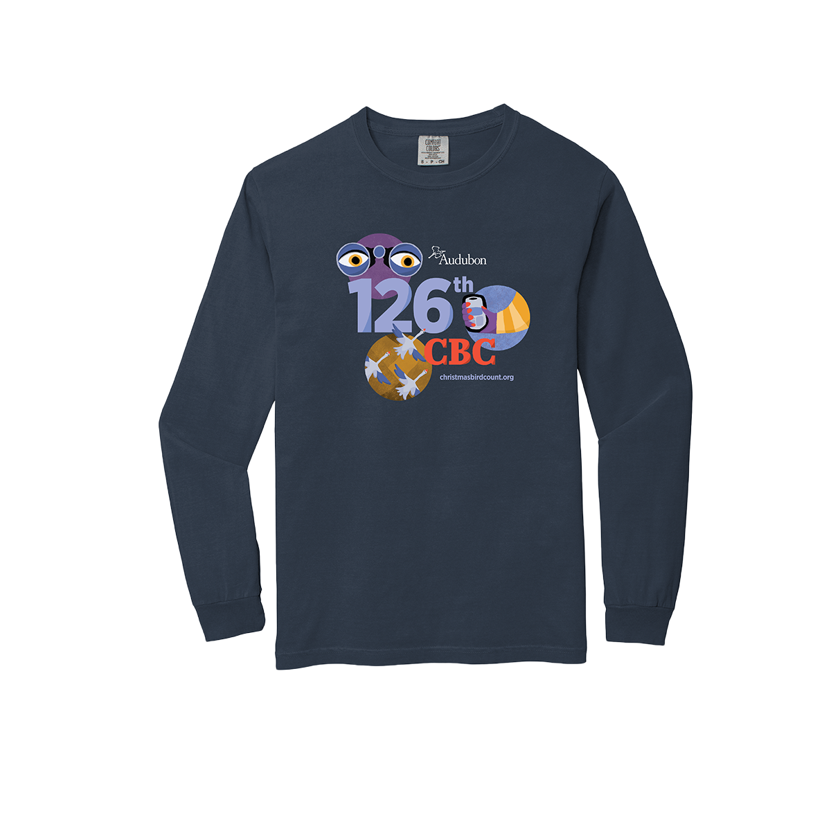 Christmas Bird Count Heavyweight Long Sleeve Tee