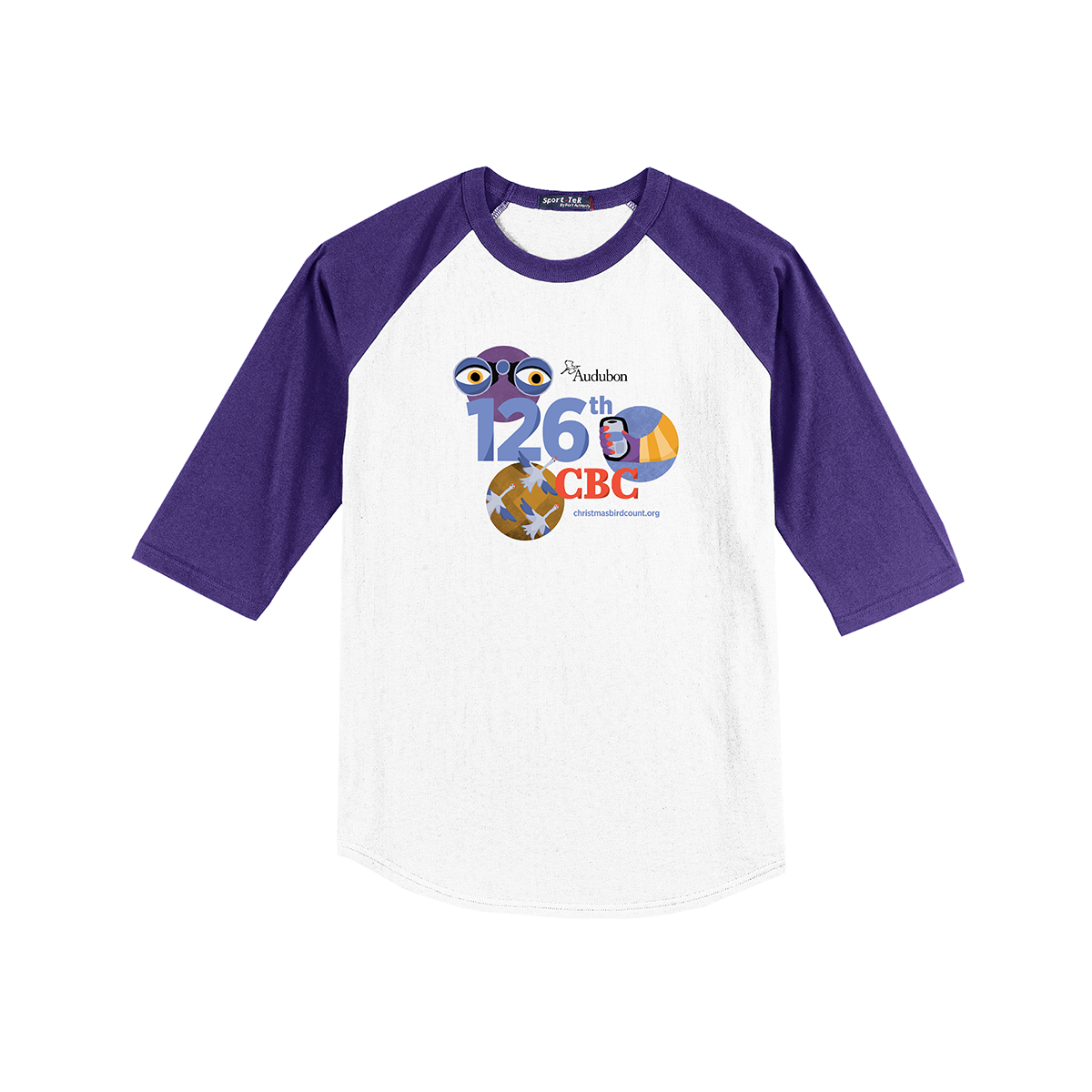 Christmas Bird Count Colorblock Raglan Jersey